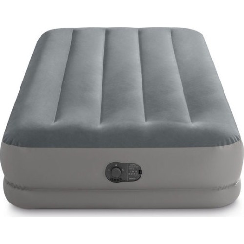INTEX 64112 vienvietīgs piepūšamais matracis ar iebūvētu elektrisko sūkni 191x99x30 cm