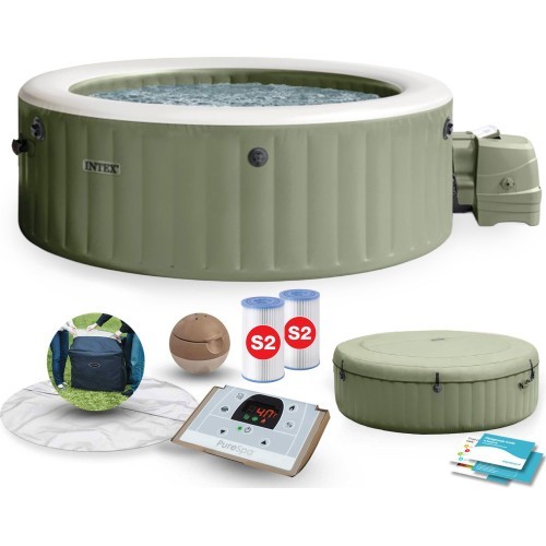 Nadmuchiwane SPA basen z hydromasażem 6 os. 216x71 cm akcesoria premium INTEX 28428NP