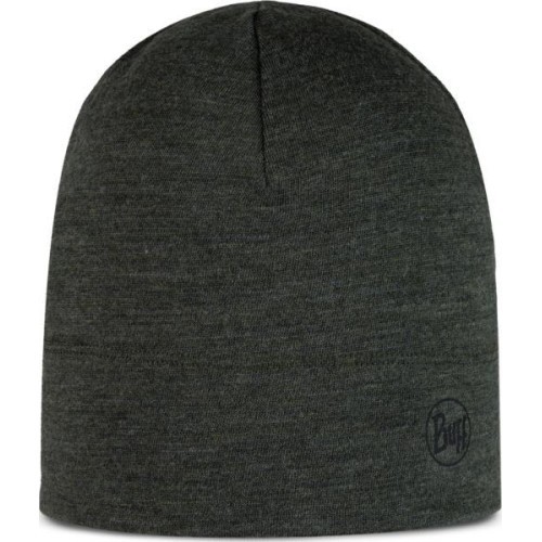 Merino Midweight Beanie Solid Bark - 843