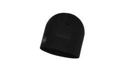 Merino Midweight Beanie Solid Black - 999