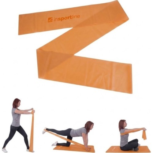 Pretestības gumija inSPORTline Clingy 170 cm / 2 kg – oranža