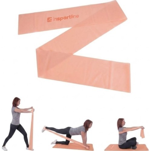 Резинка для фитнеса inSPORTline Clingy 170 см / 1,5 кг, персиковая
