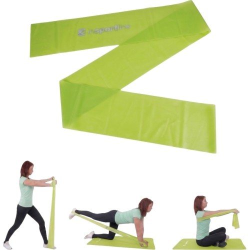 Resistance Band inSPORTline Clingy 170 cm / 1 kg – Lime