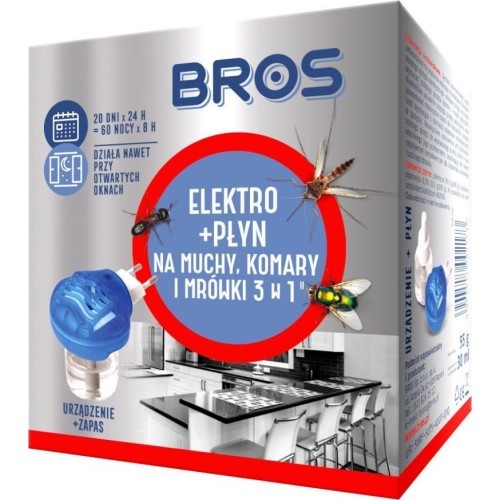 Šķidrums pret mušām, odiem un skudrām Bros Elektro +