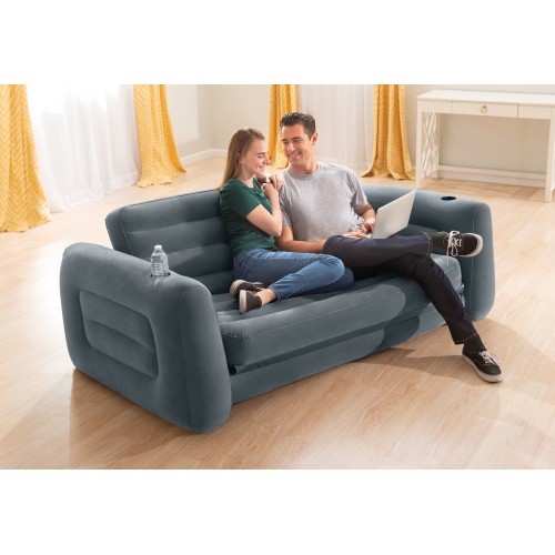 Inflatable sofa bed convertible mattress 2-in-1 INTEX 66552
