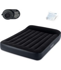 Inflatable mattress with pump bed velour Intex 64150ND
