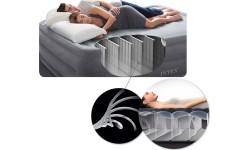 Inflatable mattress with pump bed velour Intex 64150ND
