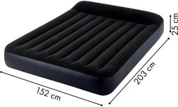 Piepūšams velūra matracis ar sūkni Intex 64150ND