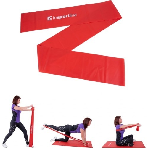 Резинка для фитнеса inSPORTline Clingy 170 см / 2,5 кг, красная
