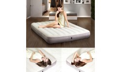 Velour inflatable mattress 203x152 cm Intex 64103