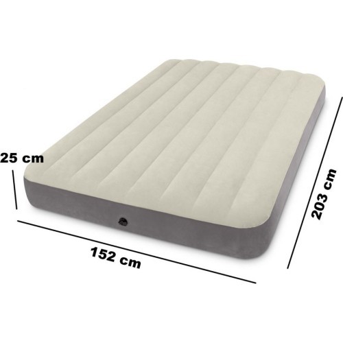 Samtains piepūšams matracis 203x152 cm Intex 64103