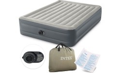Большой надувной матрас 203x152 см со встроенным насосом INTEX 64126