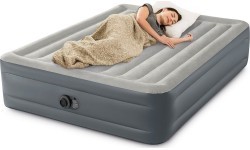Large inflatable mattress 203x152 cm with built-in pump INTEX 64126