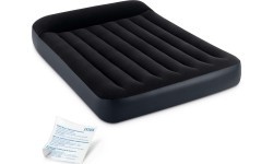 Двухместный надувной матрас с изголовьем 191x137x25 см INTEX 64142