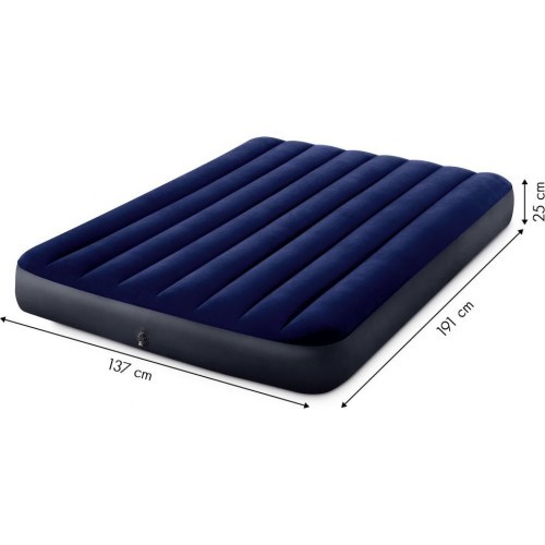 Velor Air Mattress Intex, 191x137cm