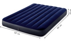 Velor Air Mattress Intex, 191x137cm