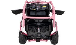 Elektriskais bērnu motocikls Maverick Turbo RR STRONG, rozā krāsā