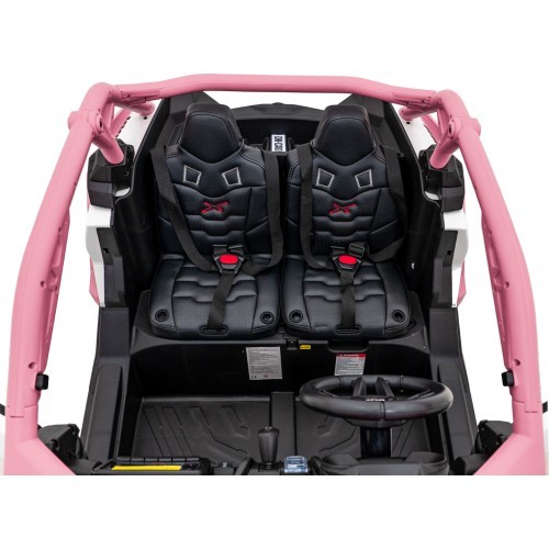 Elektriskais bērnu motocikls Maverick Turbo RR STRONG, rozā krāsā