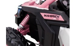 Детский электроквадроцикл Maverick Turbo RR STRONG, розовый