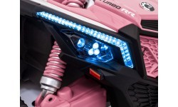 Elektriskais bērnu motocikls Maverick Turbo RR STRONG, rozā krāsā
