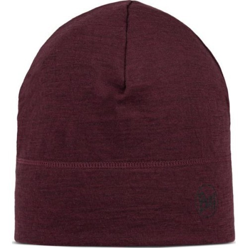 Merino Lightweight Beanie Solid Garnet - 653