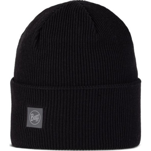 Crossknit Beanie Solid Black - 999