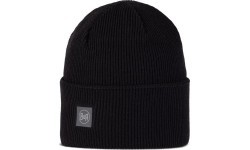 Crossknit Beanie Solid Black - 999