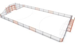 Футбольные ворота Arena Inter-Play 2a (25x12m)