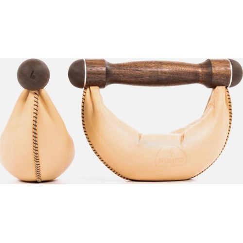 SwingBells riekstkoka hanteļu komplekts, dabīgs - 2 kg