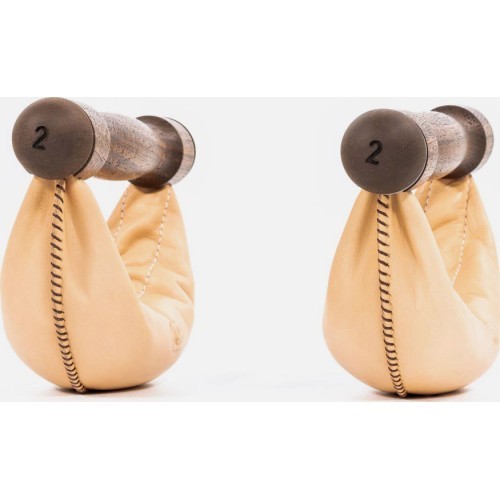 Набор гантелей SwingBells из ореха, натуральный - 4 kg