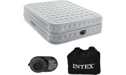 Liels divvietīgs piepūšams matracis 203x152x51 cm ar iebūvētu elektrisko sūkni INTEX 64490