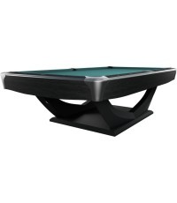 Billiard Table, Pool, Dynamic Axion, 9 ft., matt black, Simonis 760 blue green