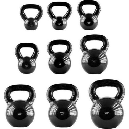 Rubberised Kettlebell HMS KNV - 4 kg