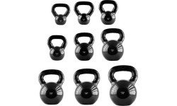 Rubberised Kettlebell HMS KNV - 4 kg