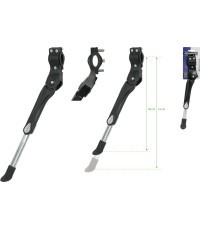 FORCE 26-29" bicycle kickstand, frame-mounted on rear fork (aluminium, black)