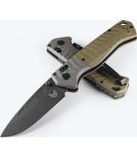 Нож Benchmade 593BK PSK, MagnaCut, серо-зелёный G10