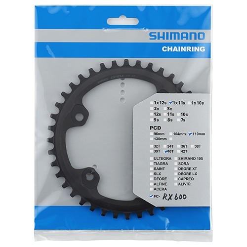 Shimano GRX FC-RX600-1 priekšējā zvaigzne // 40T, B.C.D.: 110 mm
