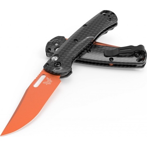 Benchmade 15533OR-01 Mini Tagged Out nazis, oglekļa šķiedra