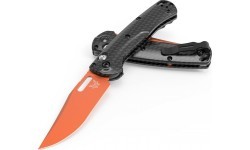 Benchmade 15533OR-01 Mini Tagged Out nazis, oglekļa šķiedra