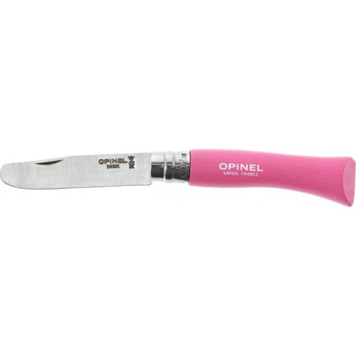 Vaikiškas peilis My first Opinel Nr.7 rožine rankena