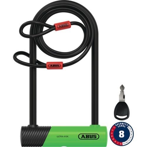 Slēdzene Abus Ultra 410K/170HB230 green SH + Cobra 10/120