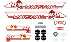 Buzzy - Набор наклеек Marshall