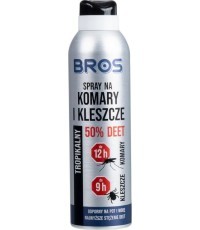 Aerosols pret ērcēm un odiem Bros Deet, 180ml