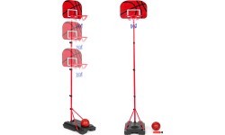 Basketball basket for children adjustable height ball pump