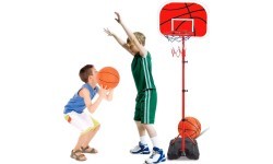 Basketball basket for children adjustable height ball pump
