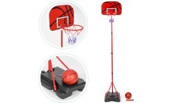 Bērnu regulējama augstuma basketbola grozs ar bumbas sūkni
