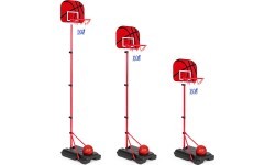 Basketball basket for children adjustable height ball pump