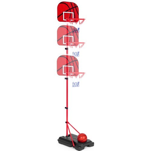 Basketball basket for children adjustable height ball pump