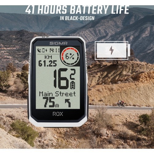 Velosipēda dators SIGMA ROX 4.0 Endurance GPS White HR Set