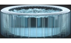 Nadmuchiwane SPA kwadratowe basen z hydromasażem 4 os. 175x71 cm akcesoria premium INTEX 28446